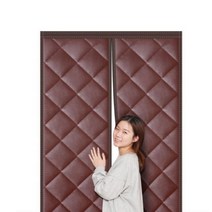 방풍막 방한비닐커튼 난방커튼 현관방풍커튼 현관바람막이, 양문형120x220(그레이)