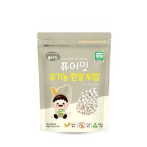 [퓨어잇] 유기농 쌀과자 떡뻥 아이간식 반찬 음료 56종 10+2, 12_퓨어잇 흰쌀 튀밥, 50g, 1개