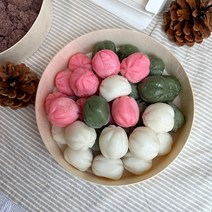 삼색송편 꿀송편 돌떡 백일떡 잔치떡 나무상자 포함(냉동)