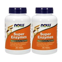 Now Foods Super Enzymes 180 Tablets, 2개, 180개입