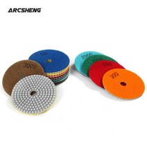 가성비 4인치 100mm 80mm 다이아몬드 습식 연마 패드 디스크 화강암 대리석 콘크리트 석재 연삭 공구, 08 1500_02 4 inch