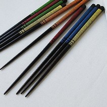 정교하게 제작된 라인넷 옻칠 젓가락 5color 옷칠 우드 나무 컬러, 상품선택_그린