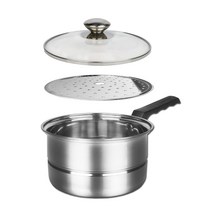 퀸센스 미니 찜냄비(16cm) 찜기 라면냄비, 1개, 지름 16cm