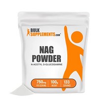 Bulk.com N-Acetyl D-글루코사민 (NAG) Powder 글루코사민 PowderCartilage Powder글루코사민 Chondroitin PowderN Acetyl, 100그램(1팩)
