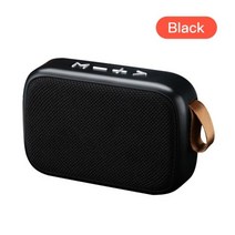 샤오미-미니 블루투스 휴대용 무선 스피커 야외 뮤직 박스 플레이어 스테레오 서라운드 지원 FM RadioTF, Black