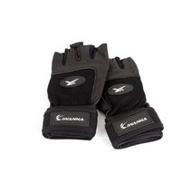 IW 가죽헬스장갑 이중밴드형 블랙, L, 쿠S L