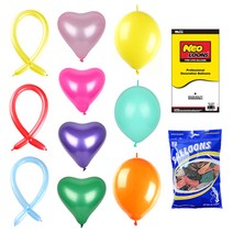 벌룬 꼬리 풍선 10+1 네오텍스 행사 운동회 이벤트 파티용품 생일 돌잔치 브라이더샤워 프로포즈 가게 오픈 축하 깜짝, 벌룬 5인치매트그린