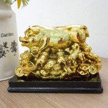 위센티브 황금 돼지 소품 (9마리) 정육점개업선물 돼지가족 돼지캐릭터