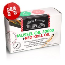 피터앤존 초록입홍합 30000 크릴오일 60캡슐, 1개