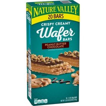 Nature Valley 네이쳐밸리 피넛버터 초콜렛 와퍼바 20개 Peanut Butter Chocolate Wafer Bar, 1p