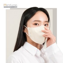 [2023년 신제품 아바] 키리아가 만든 해피니스스마일 KF94 새부리형 컬러 마스크(중형), 스마일중형 다크그레이, 100매
