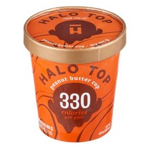 헤일로탑 피넛버터컵 아이스크림 (냉동), 3개, 473ml