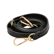 가방 수리 부품 지퍼 교체 핸드백에 대 한 125cm 긴 pu 가죽 스트랩 액세서리 에, 110cm-125cm, 블랙 골드 버클