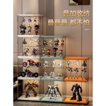 피규어진열장 장식장 아크릴 케이스 보관함 피규어 진열장 진열대 전시장 아크릴케이스, 대 감청 3개   (총 9개)