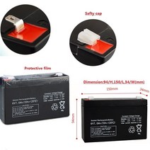 보조 배터리 리튬 교체 어린이위한 6V 7AH 배터리 전기 장난감 자동차 캐리어 UPS 백업 책상 LED 빛 리드, 01 6V