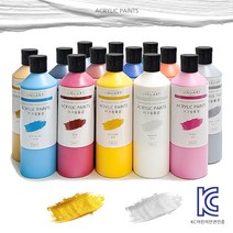 아크릴물감 대용량 500ml 24색, 스카이블루