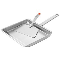 [쿡에버] 통3중 멀티사각팬 세트 (플랫뒤집개 포함), 상세 설명 참조