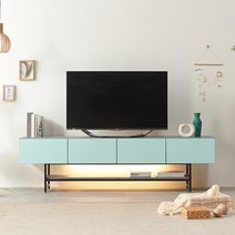 나다운 LED조명 전면LPM 2000 거실장 티비대 TV다이, 화이트