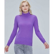 여성 니트티 스웨터 니트웨어 터틀넥 100% 순수 메리노 울 가을 겨울 니트 풀오버 점퍼 탑 y2k