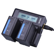 소니 7200mAh NP F970 NP-F960 전원 표시기 배터리 배터리 Sony NP F970 F960 F550 F570 QM91D 용 초고속 LCD 듀얼 충전기, 협동사, 2 배터리 1 충전기, 01 2 Battery 1 Charger