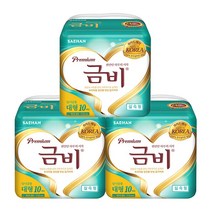 금비 남녀공용 와이드매직 실속형 성인기저귀 대형, 10매, 3개