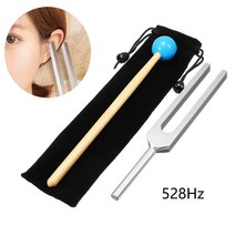 측정기 센서 세트 소리굽쇠 528hz 알루미늄 합금 치유 소리 진동 치료 의료 도구 볼, 없음