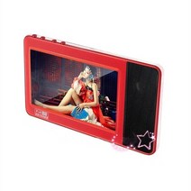 휴대용 Mp4 플레이어 터치 스크린 8gb Hifi 무손실 스테레오 무료 음악 다운로드 게임 Mp3 비디오 스피커, CHINA_Red | 8GB