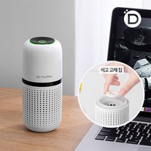 클린버 USB 미니 소형 공기청정기 LLDP02 (방향제 고체칩 추가), 화이트, 고체칩2개(다우니)