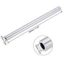 Uxcell-DIY 공기 흡입 프레임용 알루미늄 원형 튜브 1 개 21mm-30mm OD 300mm 길이 6063, 20 28mm x 25mm x 300mm