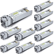 10Gtek 10Gtek 10GBase-SR SFP+ 트랜시버 10G 850nm MMF 300미터 Cisco SFP 10G SR Ubiquiti UniFi 등과 호환됩니다, For Mikrotik, 10-pack