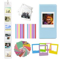 휴대용 포토프린터 무선 셀피 핸드폰 사진인화기 Fujifilm Instax Square SQ1 SQ6 SP-3 프린터 필름 용지, 06 Blue Album Set