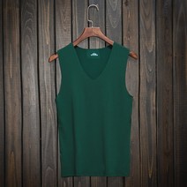 승마조끼 트렌드 남자오버핏티셔츠 여름담요 블랙업 V칼라조끼 러닝셔츠 스포츠캐주얼 단색 클립뒤, T01-M, C04-녹색