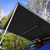 어닝사이드월 버스 SUV 타프 캠프 비닐 오프로드 차량 자동차 텐트 텐트 텐트 텐트 텐트 텐트 텐트 사이드 자동차로드 사이드 자동차 옥상 커튼 야외 자동차 선샤이드 판잣집, (업그레이드 된 비닐 모델) 2.5*3m LED