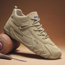 바이크 간지나는 숏부츠 Ankle Boots for Men Casual Plush Warm Snow Winter Sneaker Non Slip Work Shoes, 01 Khaki