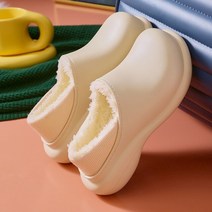 남녀공용 면 슬리퍼 미끄럼 방지 푹신한 신발 디자인 커플 실내 집 겨울 플랫