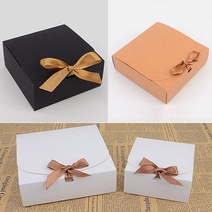 리본 크래프트박스 소 - 화이트 박스케이스 선물케이스 선물상자, 대 - 화이트