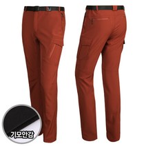 파파브로 남성 중년 편안한 아웃도어 데일리 등산 바지 SJ-PTKM-83-다홍