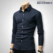 블루포스 코리아 링클프리 안느비 남방(JJNLM5) 남자 긴팔남방 와이셔츠 솔리드 무지 셔츠