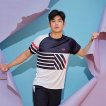 요넥스 221TS019M 남성 배드민턴 반팔 티셔츠 미드나잇
