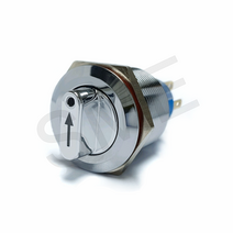 LB22X-X22Z 셀렉타 타입 그린 LED 메탈 방수 스위치 3단 IP60, 수량