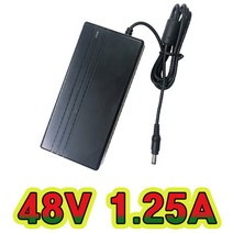 순흥전기 어댑터 48V 1.25A 접지형(INLET) SMPS DC 48V 1250mA 어댑터 아답터 직류전원장치, 48V 1.25A 어댑터+전원선AC코드