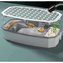 반수생거북이 덮개 거북이집 아크릴 플라스틱 투명, 패키지 2