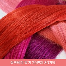 프리티레이디 실크레미 땋기 고급 인모 20인치(50cm) 80가닥 숱보충용 특수컬러 시크릿투톤 붙임머리 옴브레, #F7 샌드그린