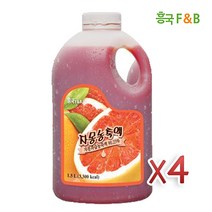 흥국 에프엔비 자몽 농축액 1.5L 4개세트, 1. 일반박스