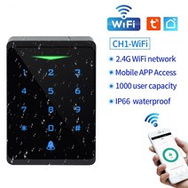 와이파이 투야 앱 원격 제어 액세스 시스템 백라이트 터치 RFID 키패드 WG 26 비트용 125kHZ EM 카드 리더, 한개옵션0