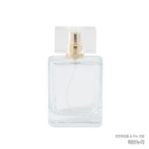 50ml 사각 골드캡 유리 향수병