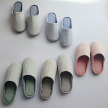 남녀공용 모던 심플 실내용 거실 슬리퍼 스트라이프 실내화, 그레이