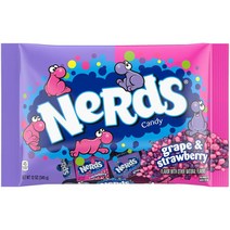 너드 포도 딸기 캔디 12온스 12팩 Nerds Grape Strawberry Candy, 1팩