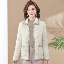 50대엄마옷 보온 긴팔 패딩점퍼 캐주얼 따뜻한 중년 겨울 할머니옷 빅사이즈