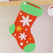 크리스마스 양말장식 만들기세트 (눈송이), 단품